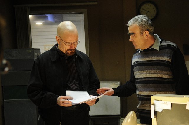 Dr. Marius Stan (right) plays Bogdon Walnetz in Breaking Bad 