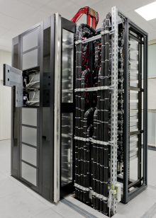 DEEP Cluster rack installed at Jülich Supercomputing Centre