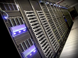 Caption: Comet, SDSC’s petascale supercomputer, offers a breakthrough storage technology based on the Intel® Foundation Edition of Lustre* Software combined with OpenZFS. (Photo courtesy SDSC)