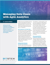 Managing Data Chaos with Agile Analytics - Download Now