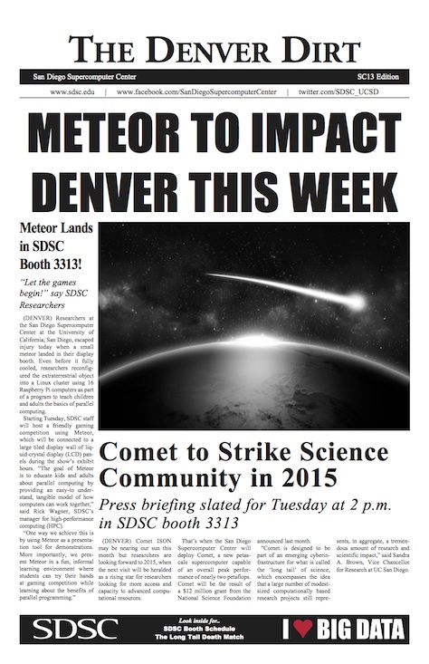 SC13_Comet_Newspaper