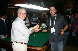 Igor Crk wins the Newbie division at the Beowulf Bash pool tournament.